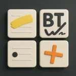 Bible Tiles: Draw & Type Notes Icon