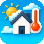 Room Temperature + Thermometer Icon