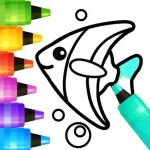 Coloring Book: Kids Games Icon