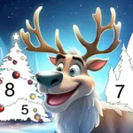 Christmas Color by Number Game Icon