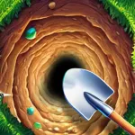 Digging a Hole: 3D Simulator Icon