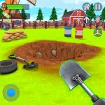 Digging Hole Simulator Game 3D Icon