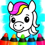 Toddler Coloring Book for kids Icon