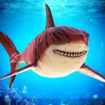 Survival Underwater Shark Game Icon