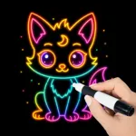 Magic Doodle: Neon Drawing Icon