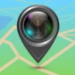 GPS Geotag Photos & Camera Map Icon