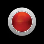Red Panic Button Icon